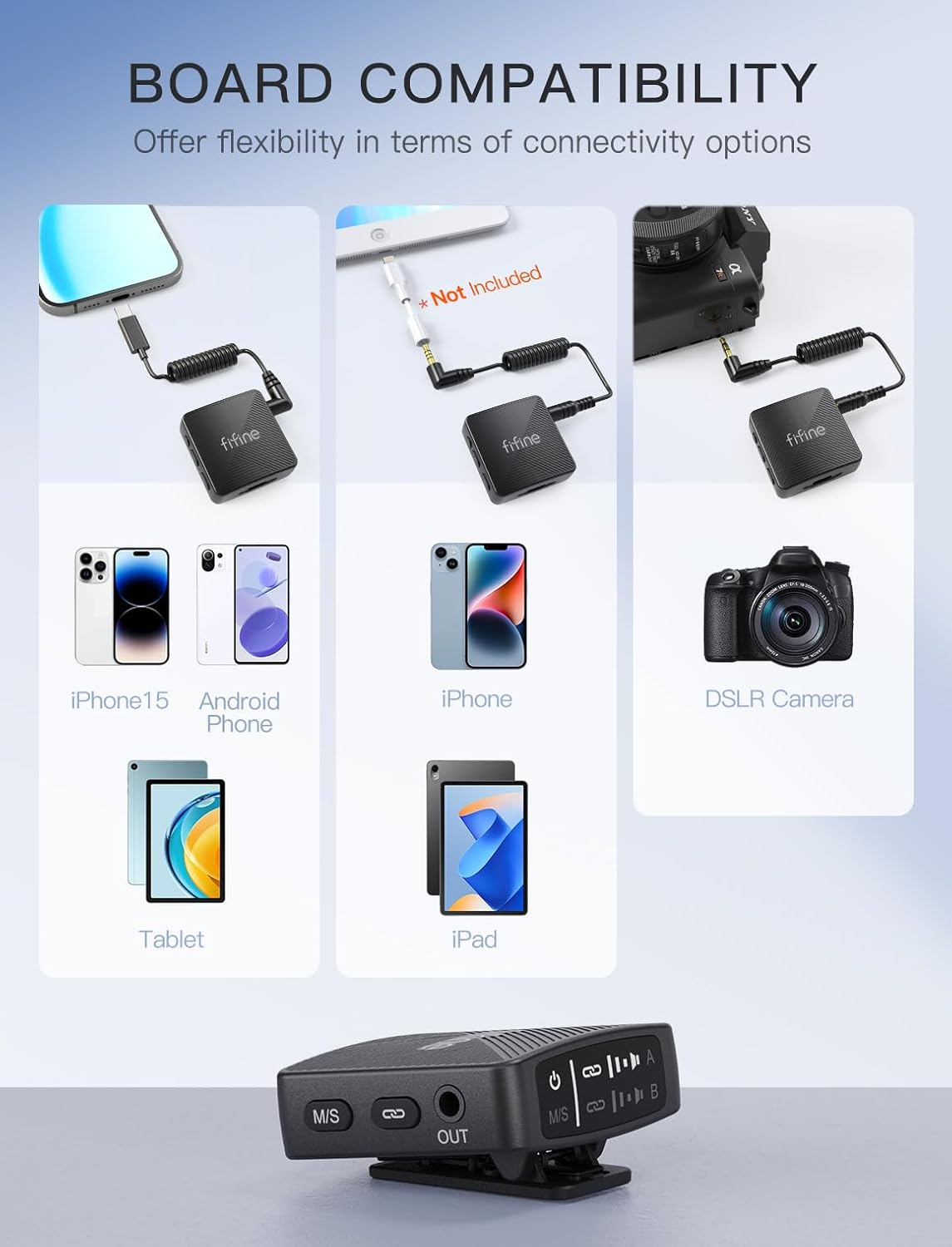 FIFINE M9 WIRELESS MICROPHONE FIFINE M9 WIRELESS MICROPHONE